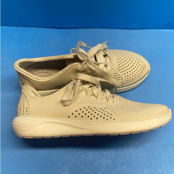 Crocs Literide Pacer W 205234 Women's Pearl White Athletic Sneakers Shoes Size 8 - Picture 10 of 11